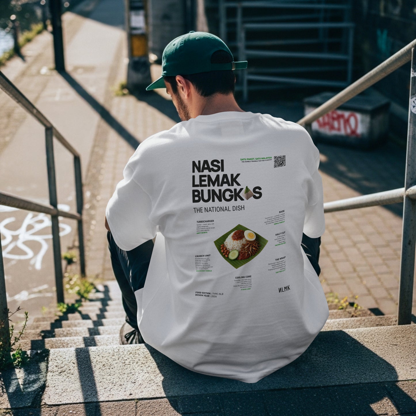 Nasi Lemak Bungkus (Oversized Tee)