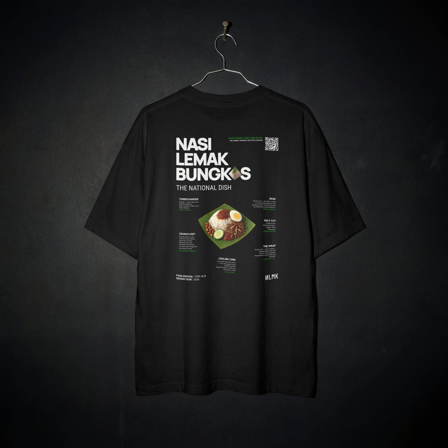 Nasi Lemak Bungkus (Oversized Tee)