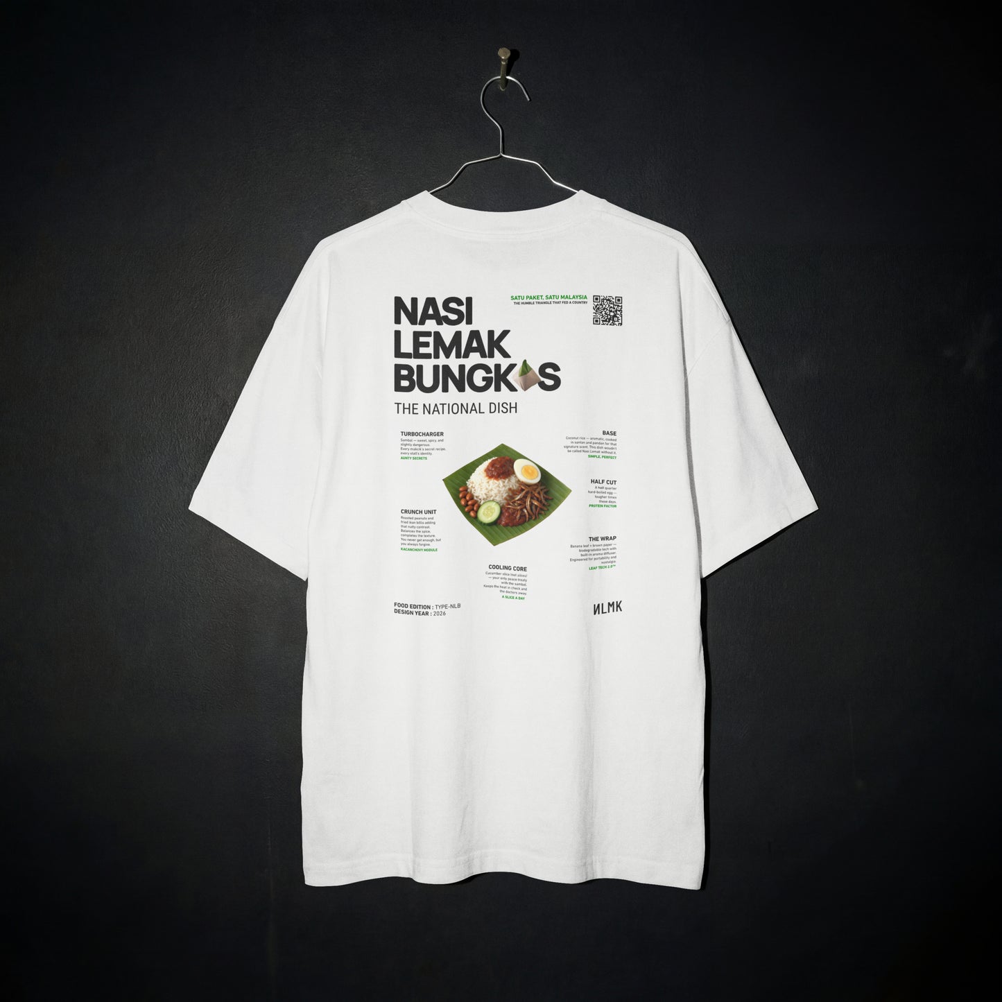 Nasi Lemak Bungkus (Oversized Tee)